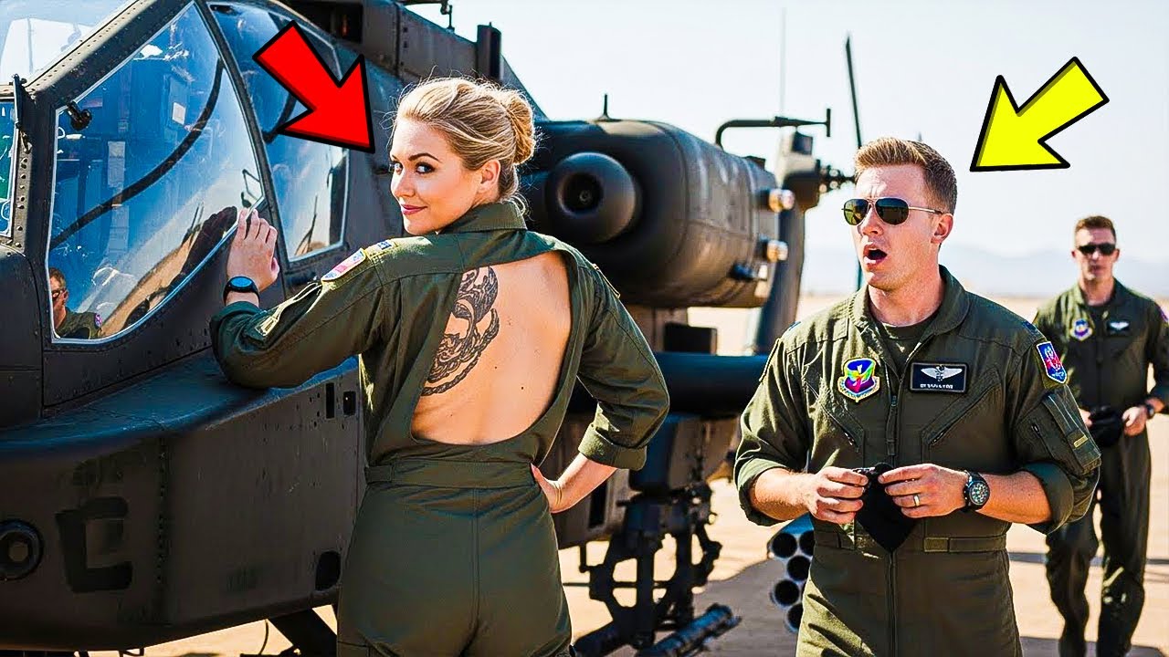 Sie lud gerade den Apache neu … bis der Pilot das geheime Tattoo bemerkte