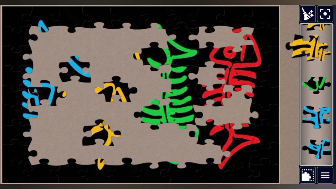 Electric Fish Bone Pattern 🐠🐟⚡🧩 Vibrant jigsaw puzzle 🧩//@jigsawpuzzle45 