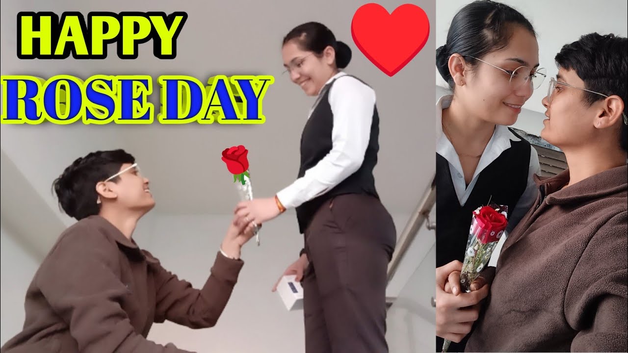 Duggu ne Rose day par Priya ko diya surprise 🫢//Lesbian couple vlog 🏳️‍🌈@duggu-priya #lgbt #lesbian 
