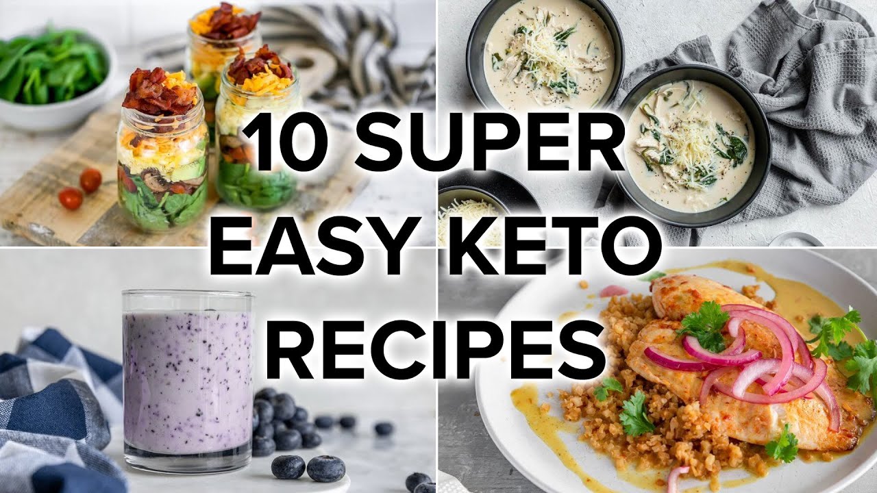 10 Super EASY Low-Carb & Keto Recipe Ideas