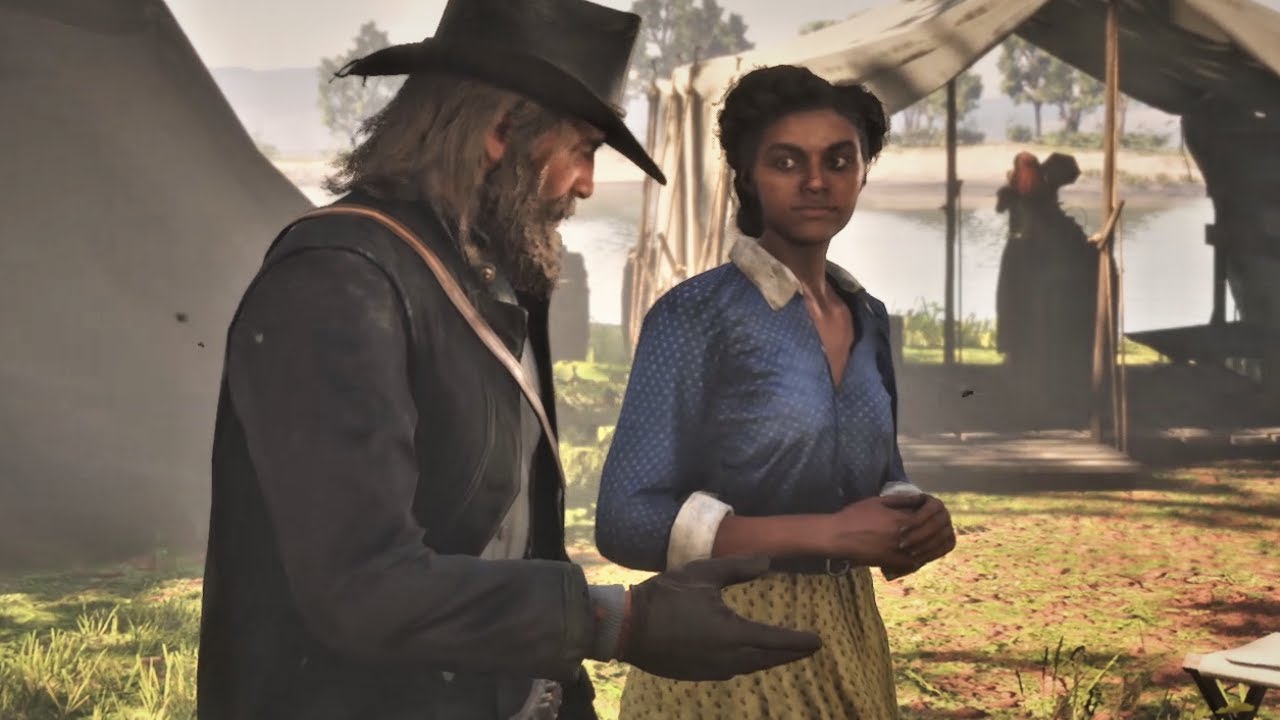 Arthur brings Tilly a locket she asked for - Red Dead Redemption 2