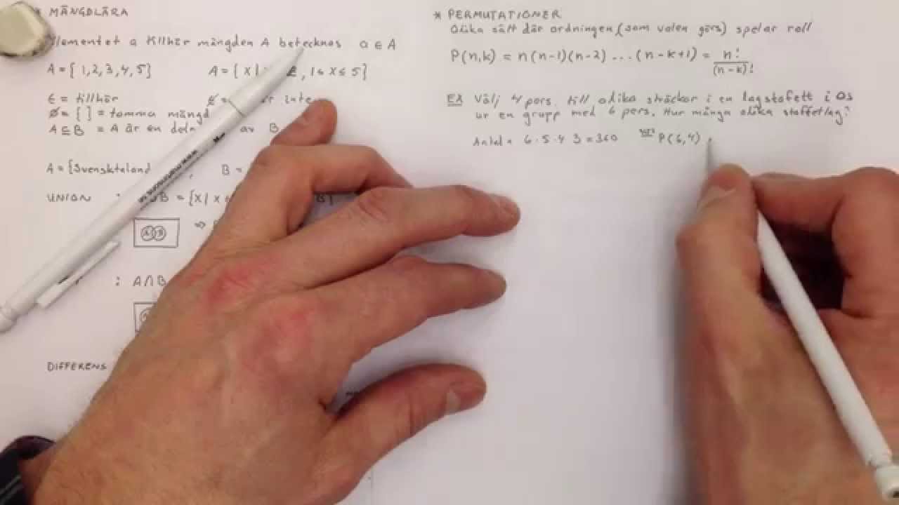 Matematik 5 Hela Kap.1 Mängdlära, kombinatorik & grafteori