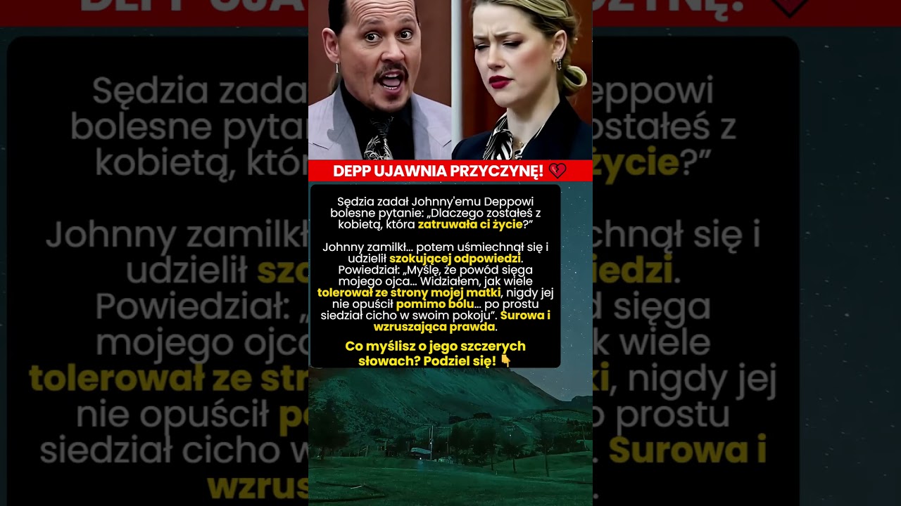Szokująca odpowiedź Johnny'ego Deppa