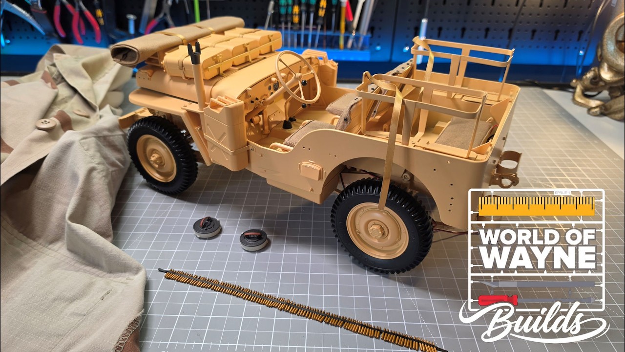 Модель джипа SAS Willys от Agora Models - Набор 9 - Этапы 63-73