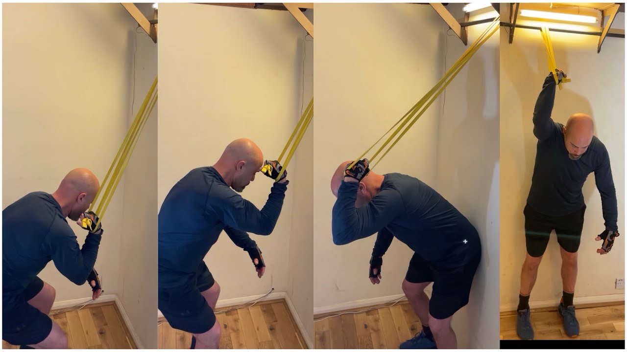 Core & back strengthening workout idea #functionaltrainer #nogymrequired