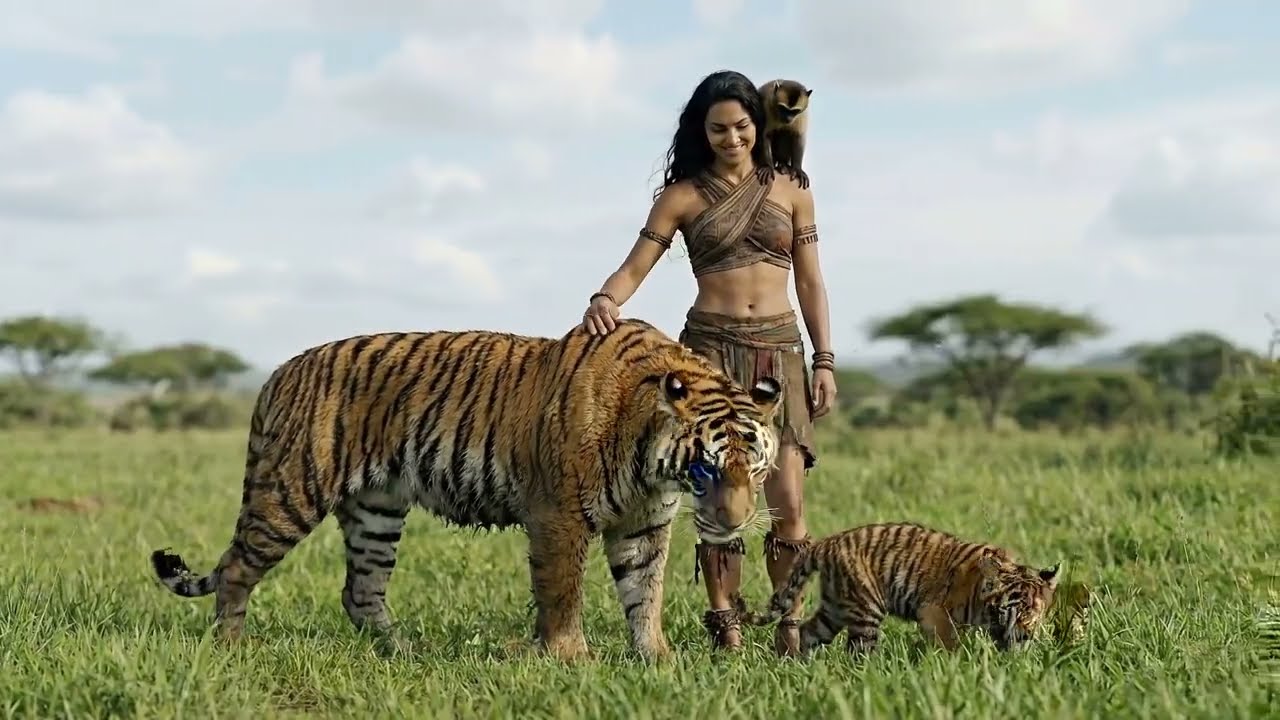 One Million Years Ago – She Saves the Tiger and It Becomes a Hero!