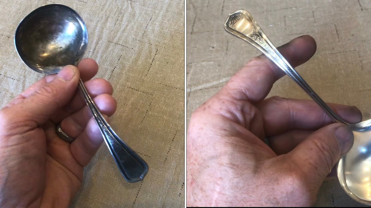 &ldquo;polishing&rdquo; SCRATCHES from silver spoons￼ (toothpaste vs buffing wheel￼￼)