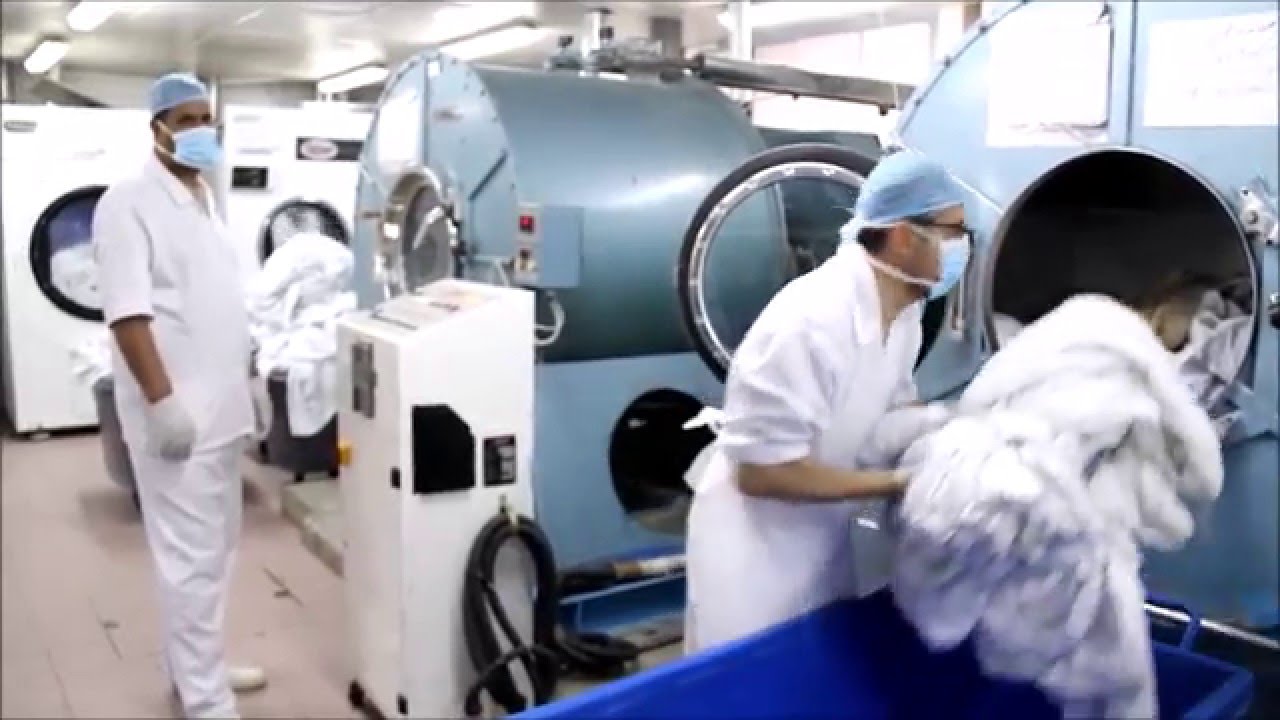 Laundry tour at KAUH جولة في المصبغة