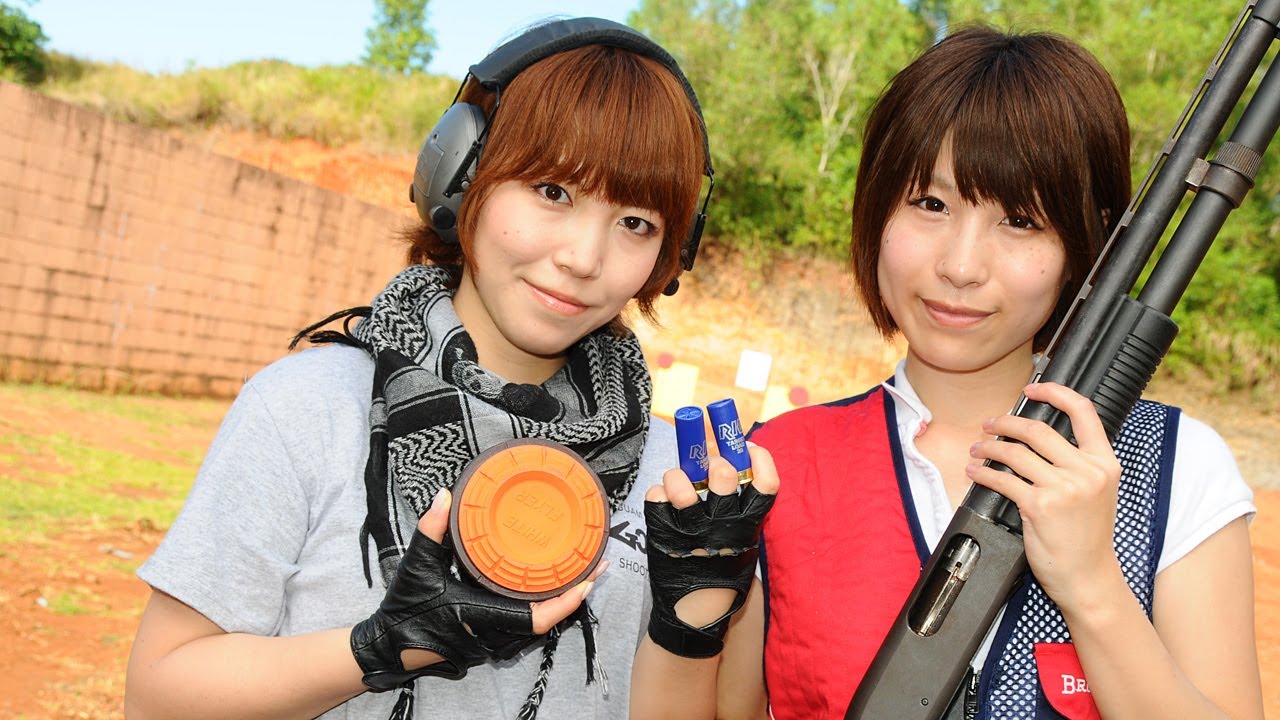 相原みぃ vs 上矢ゆい GOSRクレー射撃対決 グアム実弾射撃2012