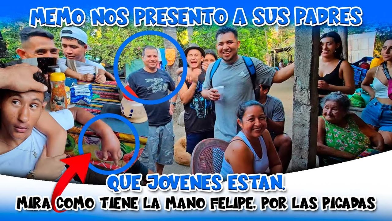 Memo nos presento a sus padres y nos sorprendimos lo jóvenes que están. Ha Felipin le ha ido mal