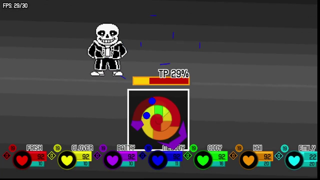 Sans vs the Seven Humans