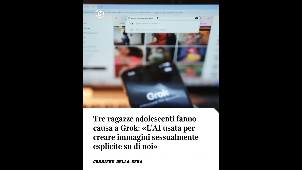 Tre ragazze adolescenti fanno causa a Grok: «AI usata per creare immagini sessuali su di noi»
