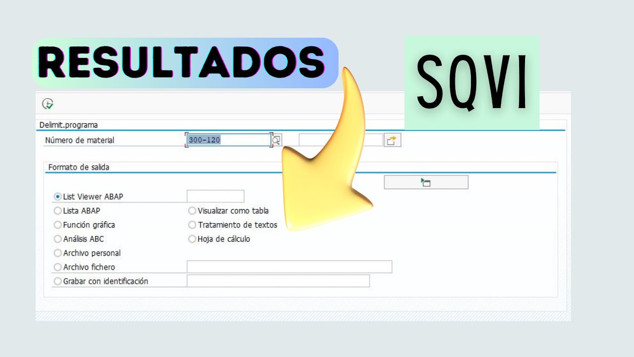 QUERY EN LA SQVI DE LO SIMPLE A COMPLEJO | SAP key user