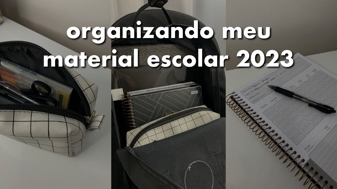 ORGANIZANDO MEU MATERIAL ESCOLAR 2023