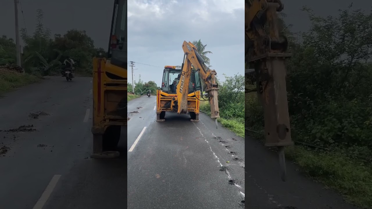 JCB 3DX Breaker Work