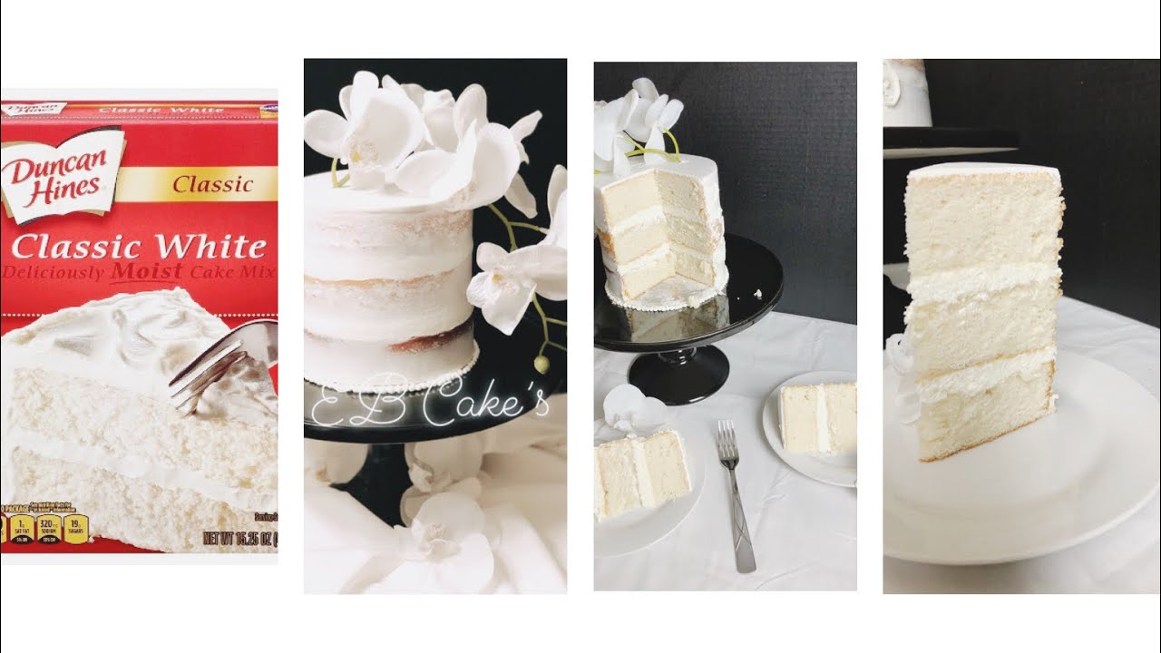 Pastel Blanco de Caja Modificado