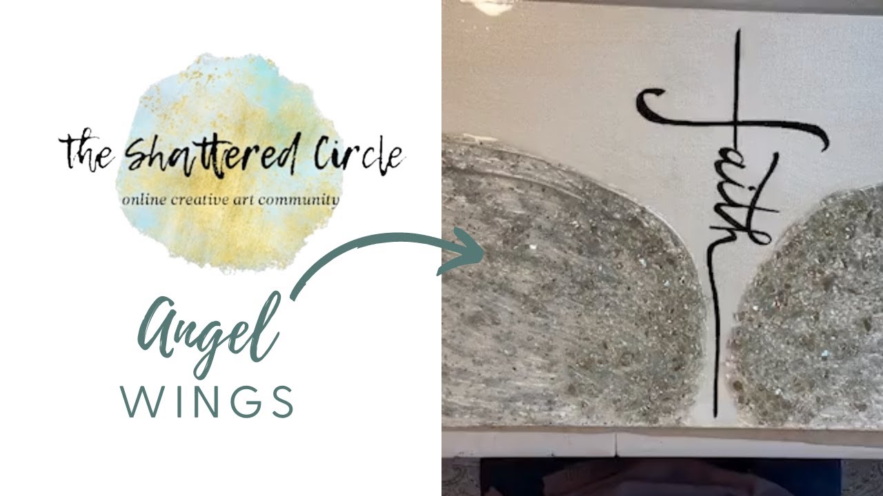 Angel Wings (Glass & Resin Art Tutorial)