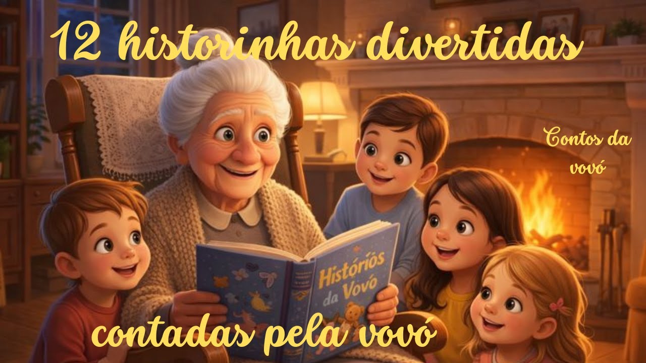 12 historinhas divertidas contadas pela vovó. #historinhas #lerparacrianca #contosinfantis