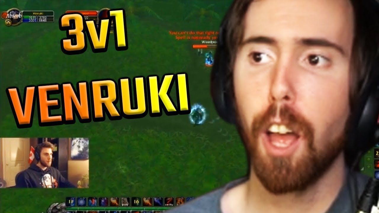 Asmongold Reacts to Venruki's LEGENDARY 3v1 PvP Clip