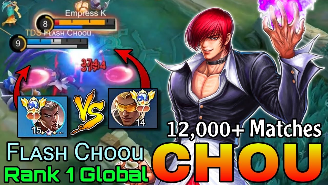 12,000+ Matches Chou VS Top Global Bruno - Top 1 Global Chou by Fʟᴀsʜ Cʜᴏᴏu - Mobile Legends