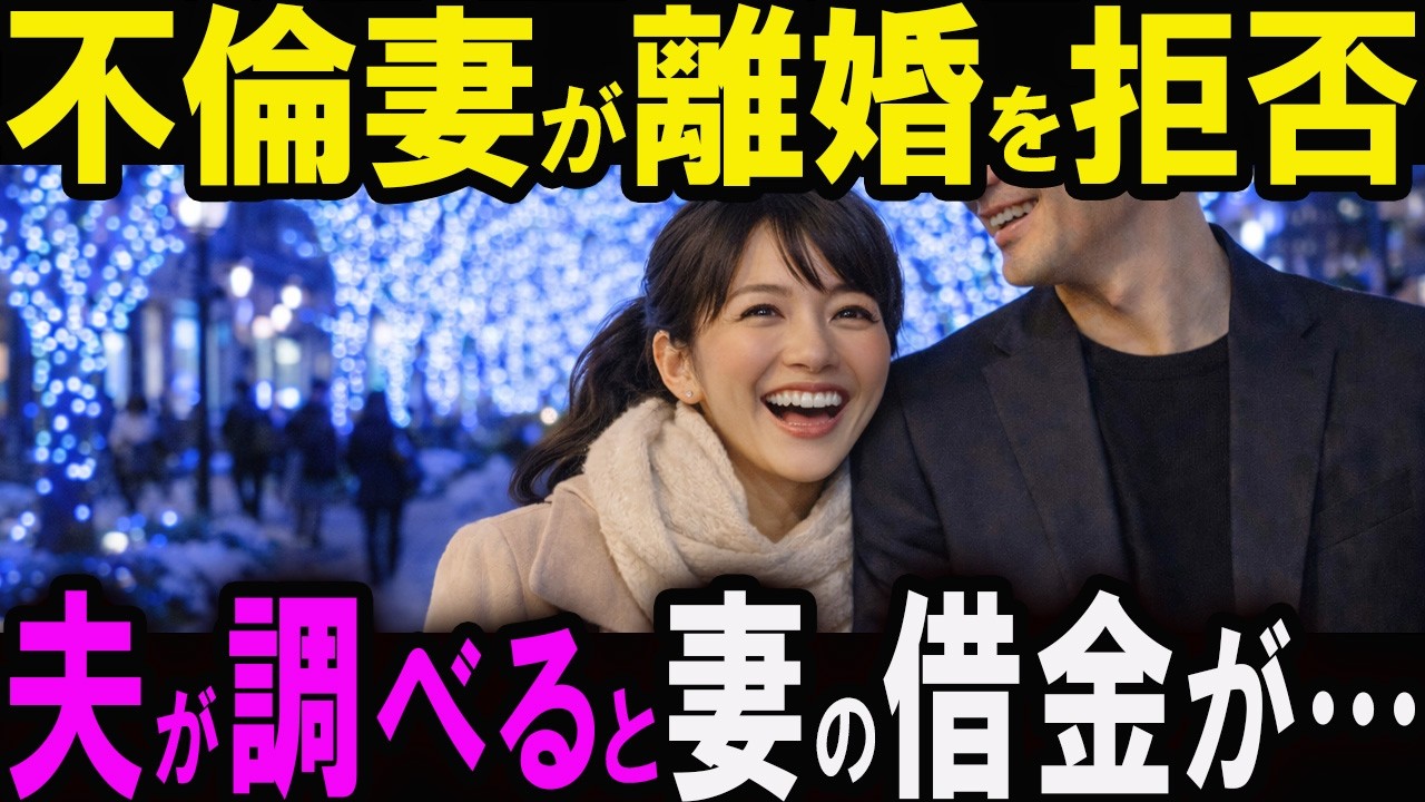 【修羅場】不倫がバレた妻「借金があるから離婚できないでしょ？」→夫が見つけた借金の真実が衝撃的【スカッと】