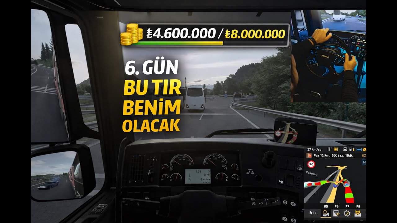 6. Gün | İstanbul’dan Sinop’a… ₺4.6M Oldu! Bu TIR’a Çok Yaklaştım 🚛