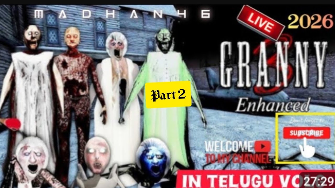 👻👽☠️🫣Granny 3 😱 LIVE Gameplay | Episode 1 | Horror Begins to end 🫣👻☠️#gaming 