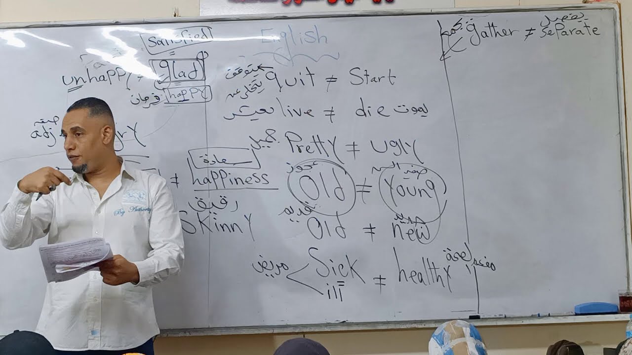 المراجعه النهائيه اللغه الانجليزيه مع مستر كرم الجزء الاول معادله نمبروان تجاره