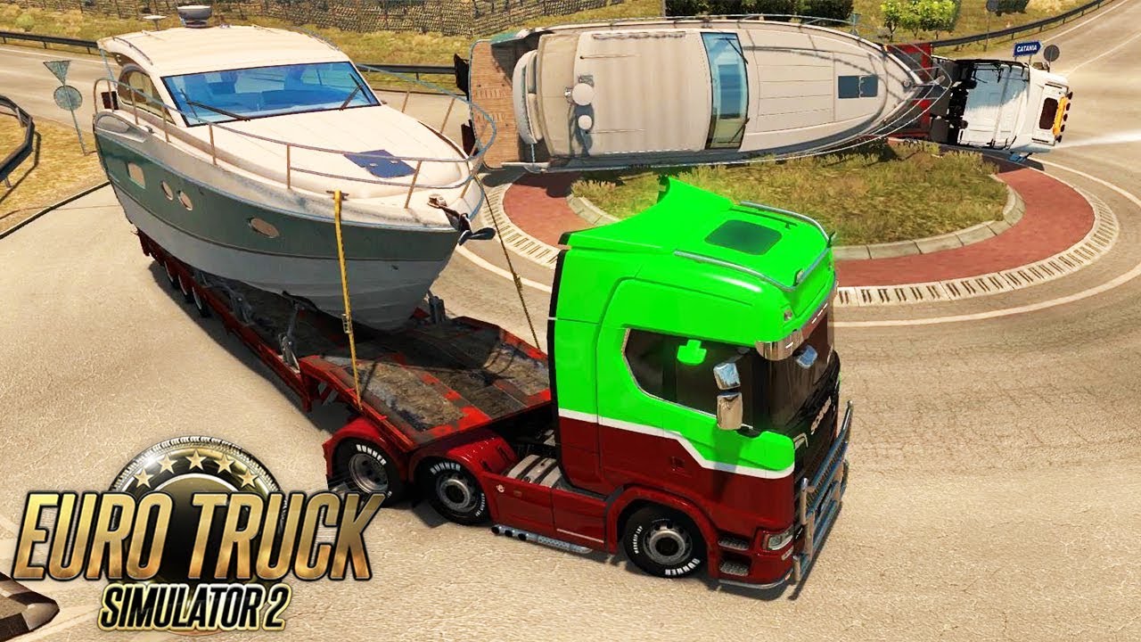 PODERAK RIBALTA LO YACHT - EURO TRUCK SIMULATOR 2 - GAMEPLAY ITA MULTIPLAYER