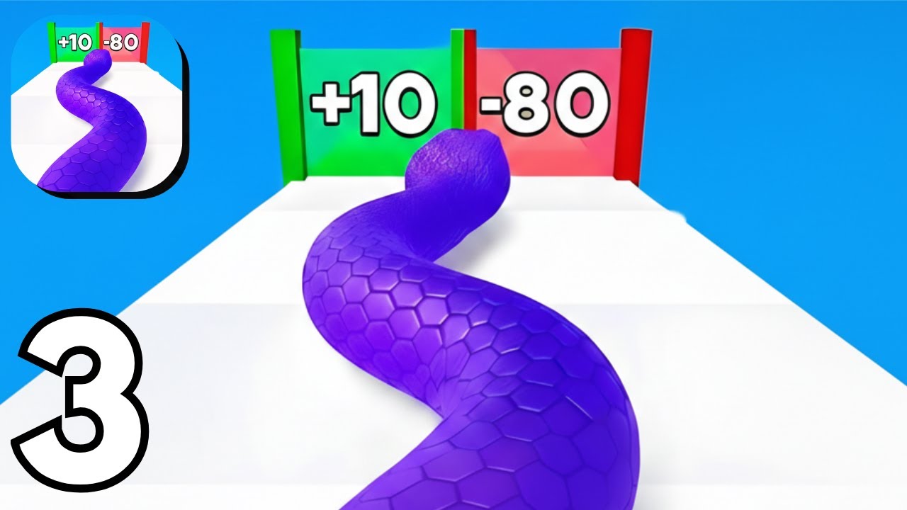 Snake Run Race - Gameplay Walkthrough Part 3 Guide New Update Review (Android ios)