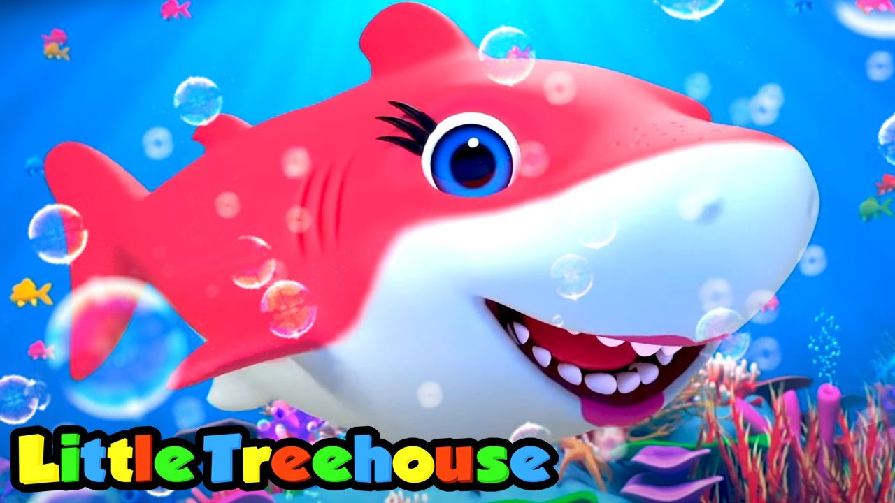 Tubarão bebê | Musica para bebes | Desenhos animado | Little Treehouse Português | Educação