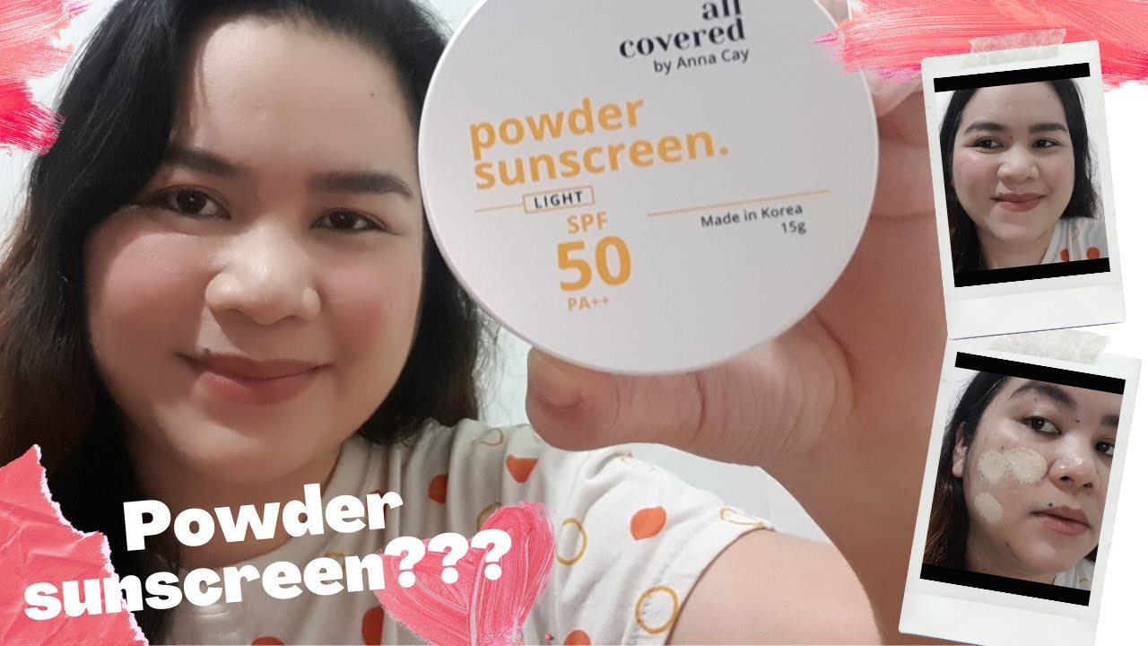 #GRWM + FIRST IMPRESSION REVIEW| ALL COVERED BY ANNA CAY POWDER SUNSCREEN