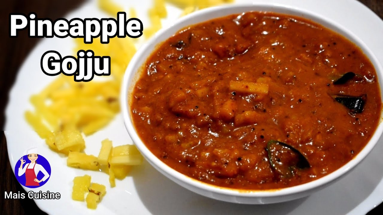Temple Style Pineapple Gojju ~ Gravy Recipe | Pineapple Curry | Ananas Curry | Mais Cuisine