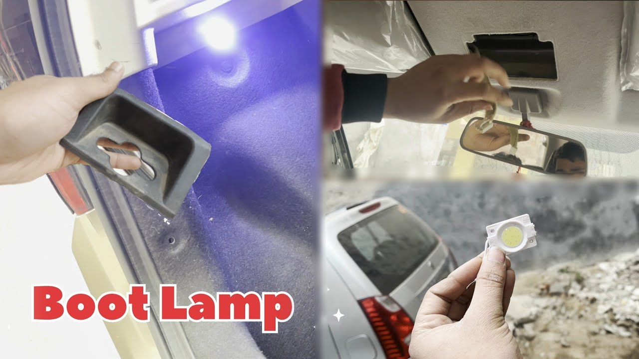Boot Lamp installation in Wagon R | First time in India | OEM fitted boot light #automobile