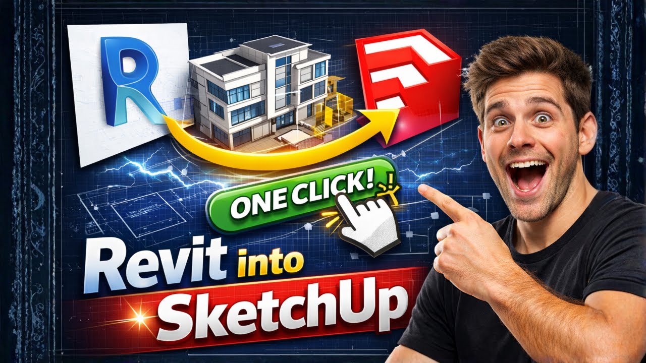 How to import Revit file into Sketchup | Revit into SketchUp with One Click in 2025