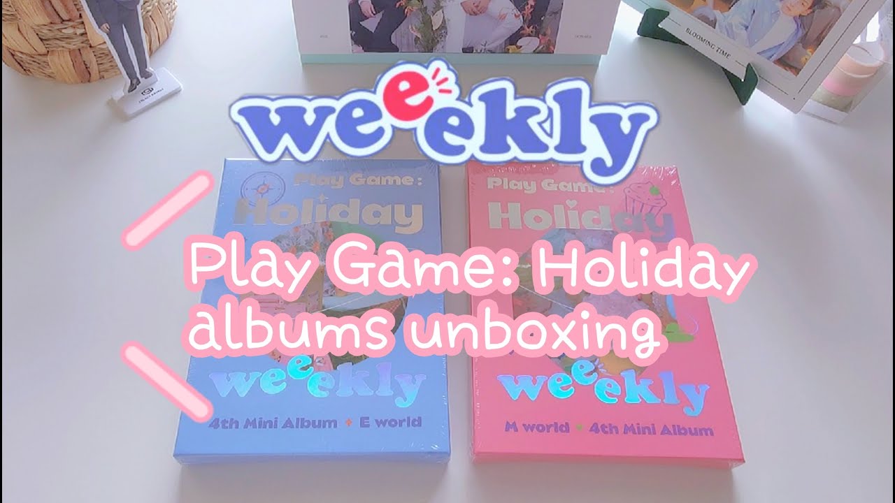 ✧･ﾟ weeekly play game: holiday albums unboxing ･ﾟ✧