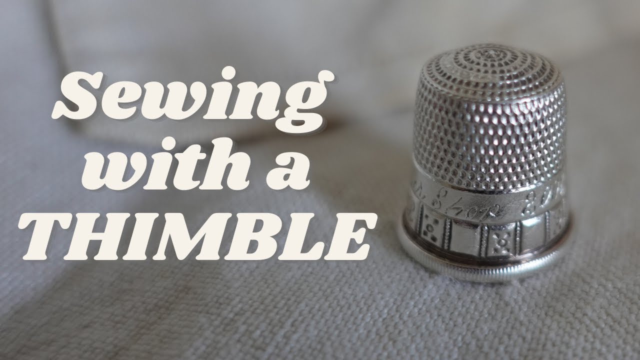 How to SEW with a THIMBLE! (LEFT HANDED)