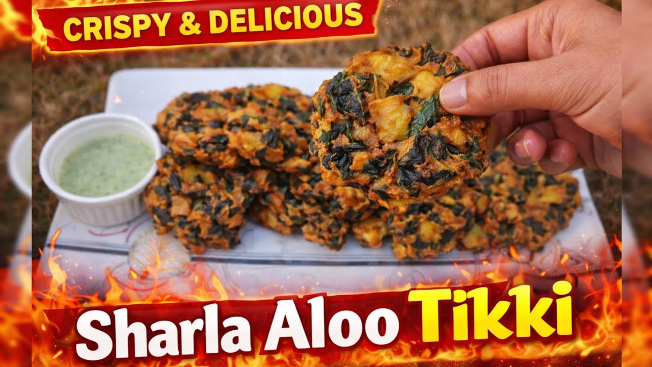 Sharla Aloo Tikki at Home | Perfect Evening Snack Recipe|Crispy Aloo Tikki|Jalandhar Famous Tikki