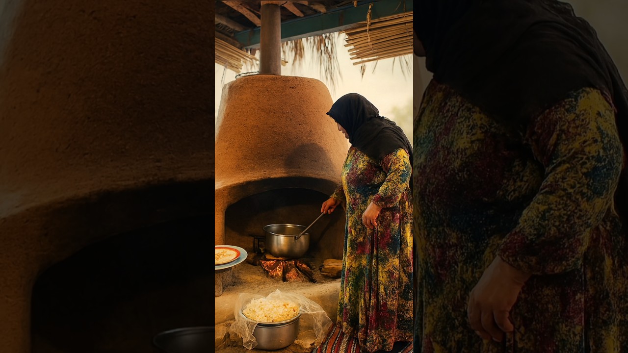 🧺 Real Village Life in Iran | Homemade Cheese Recipe by Maman Joon 👩&zwj;🍳#cooking #villagelife #shorts