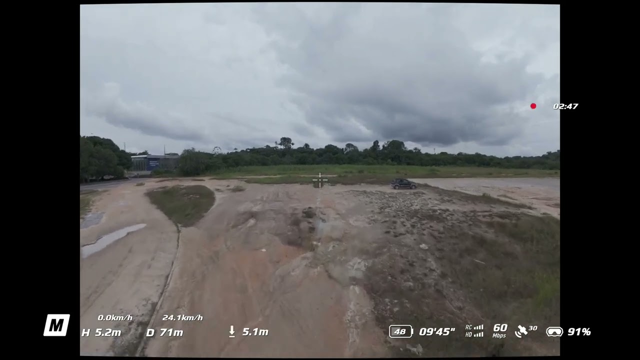 Voo FPV manual imagens do óculos 