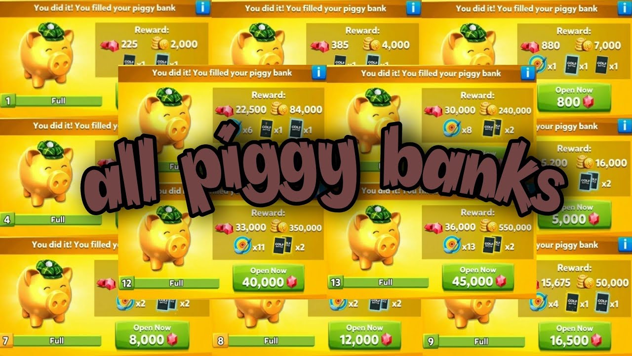 Golf Battle - All piggy banks - Timaël