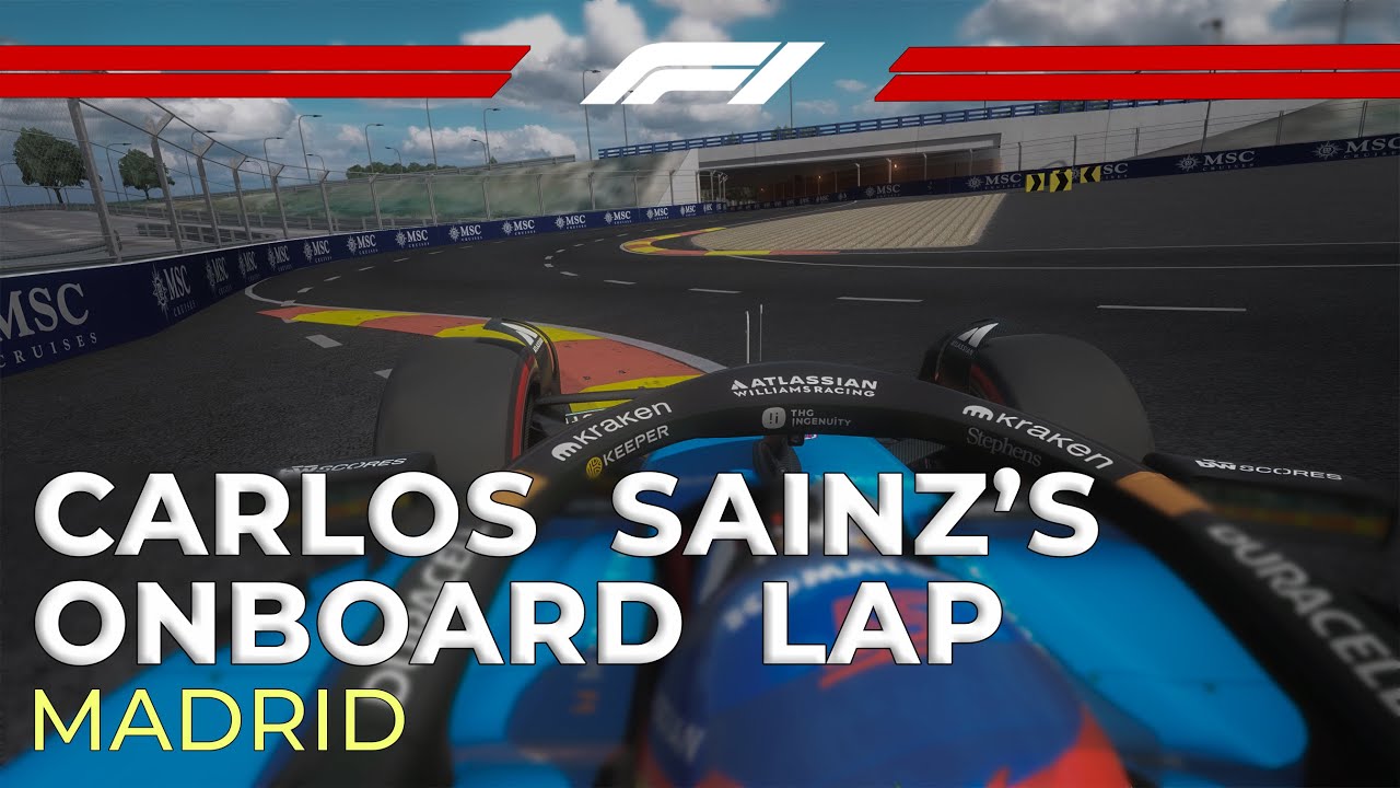 Carlos Sainz testing the future Madring circuit (F1 onboard Assetto Corsa)