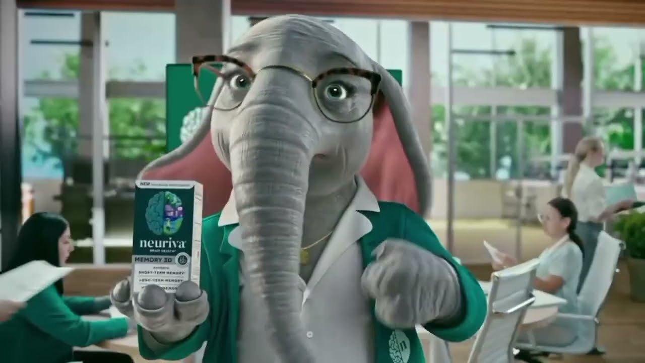 Neuriva Memory 3D Commercial 'Elephants Never Forget' 15sec VO Tamara Joel