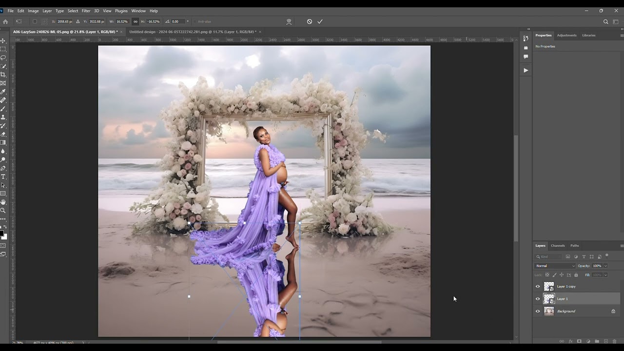 How to use digital backdrops on Photoshop