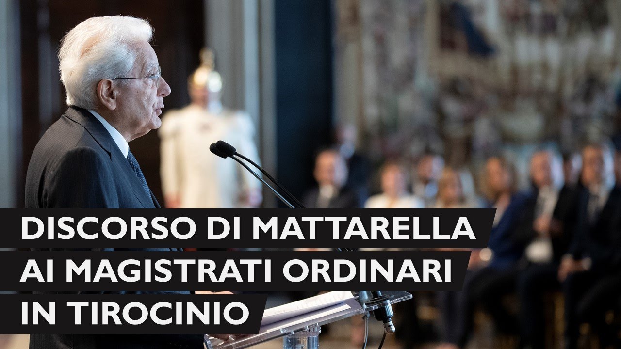 Mattarella incontra i Magistrati ordinari in tirocinio