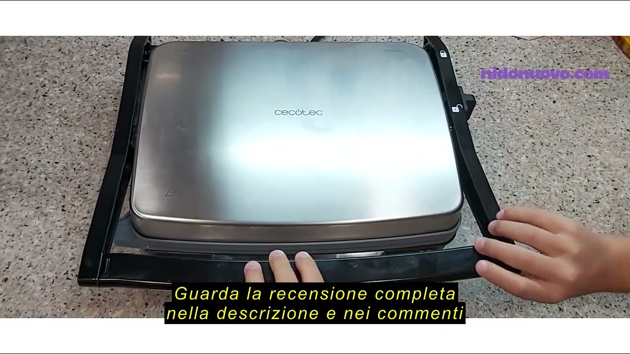 Recensione del Cecotec Griglia Elettrica Piastra e Tostapane Rock'nGrill Rapid. 1500W, Superficie 24