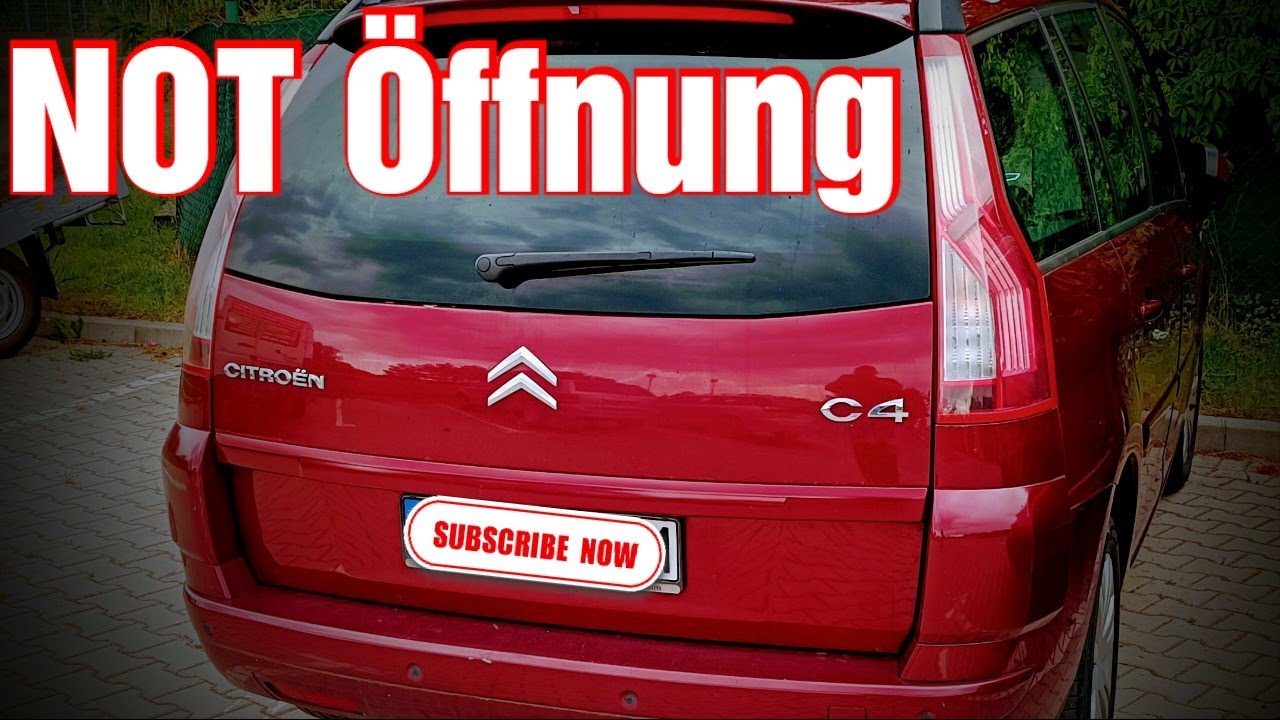 Kofferraum geht nicht mehr auf (Citroen C4) Ich hab die Lösung!