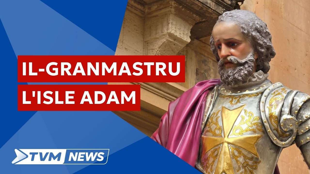 Inawgurat ir-restawr ta' statwa tal-Granmastru L'Isle Adam