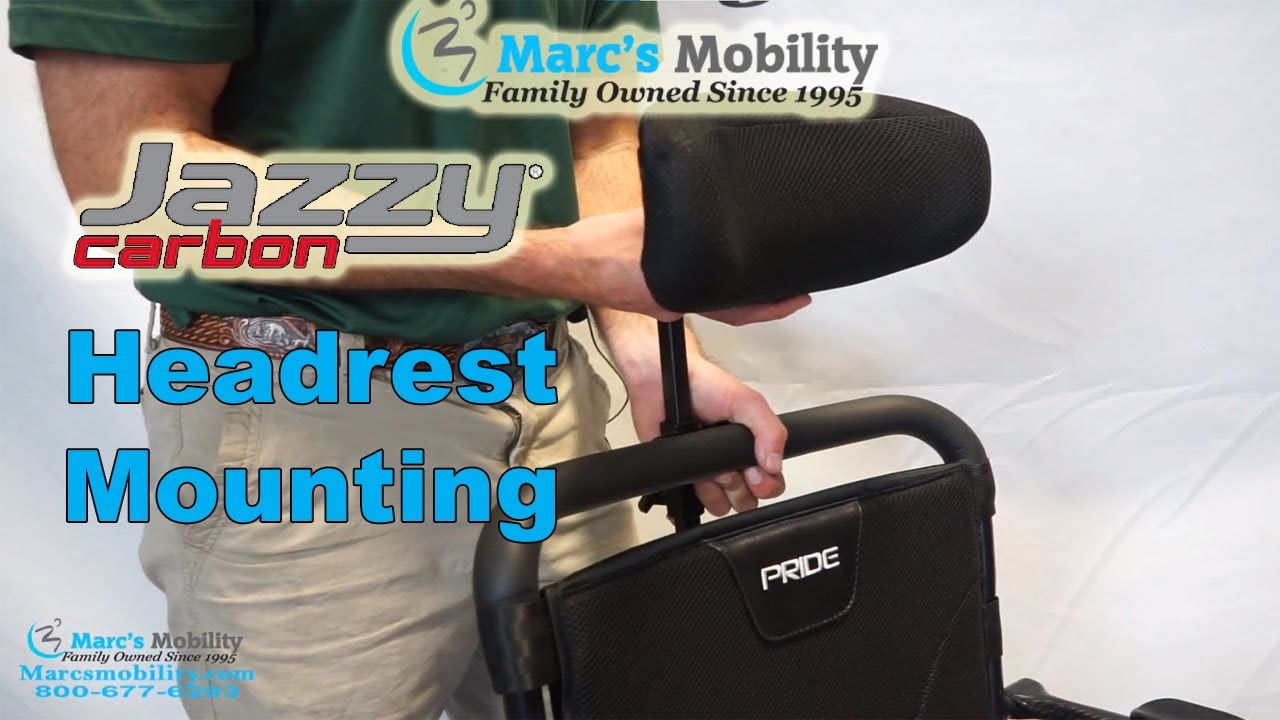 How to Mount the Headrest on the Jazzy Carbon - Lightweight Folding Powerchair