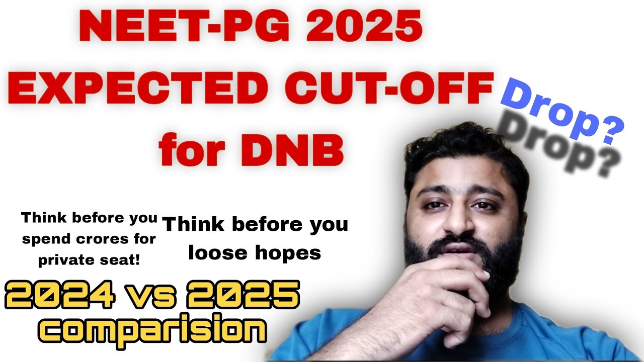 Neet pg 2025 expected cut-off for DNB | 2024 vs 2025 cut-off comparison |